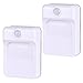 2 Set Battery Powered Motion Sensor Night Lights Stick-Anywhere Adhesive mounting. Kids Rooms Baby Night Light Hallways Closets Stairs Bathrooms Bedrooms Kitchens Senses Motion up to 10 feet Away
