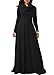 onlypuff Women Maxi Dress Cowl Neck Casual Long Sleeve Swing Fall Winter Dress Loose Fit Party
