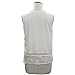 Doinshop Summer Lace Sleeveless Tank Tops Crochet Blouse Vest for Womens