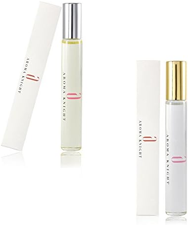 Aroma Knight Men Roll-on Cologne and Women Roll-on Perfume Fragrance Oil Package / CHIVALRY for Men,PETRICHOR for Women, 0.34 oz (10ml) / 100% Pure Fragrance Oil and Alcohol Free