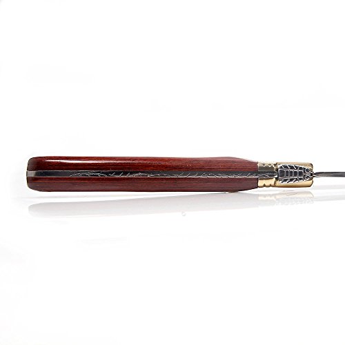 Goetland Luxurious 16-1/2 inches Champagne Saber Opener Sabrage 420 Stainless Steel with Gift Box, Red Wood Handle - Thumbnail 6