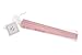 Quasimoon PaperLanternStore.com 8 Inch Pink Folding Wood Panel Hand Fan with White Organza Bag for Weddings