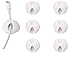 Convenient Cable Clips – Sticky, Compact Cable Holders for Cord Organization – Cord Keepers with 3M Strong Adhesive Backing for Organizing Power Cables, Phone Chargers, USB Cables & More – 6 Pack
