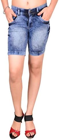 Womens Denim Shorts (Heel WASH)