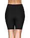 Anfilia Womens Long Board Shorts High Waist Swim Shorts Solid Swimsuit Bottom