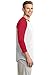 Sport-Tek Colorblock Raglan Jersey L White/Red