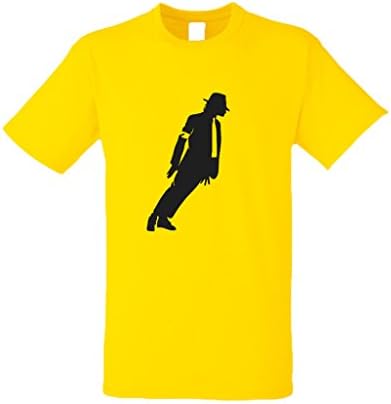 Kids Micheal Jackson Dance Tshirt-Children Micheal Jackson Music T-shirt-YELLOW-12-13