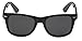 Retro Rewind Polarized Sunglasses (Black Gloss, Polarized)