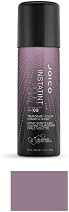 Joico InstaTint Temporary Color Shimmer Spray, 1.4 oz (with Sleek Steel Tail Comb) (Violet Opal)