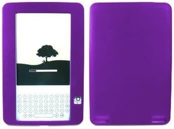 PREMIUM PURPLE SOFT SILICONE SKIN GEL COVER CASE FOR AMAZON KINDLE 2 KINDLE2 6" + PREMIUM LCD SCREEN GUARD