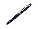 Lanxivi 450 Roller Ball Pen Blue Color Gold Trim with Pen Pouch Business Signature Gift Set