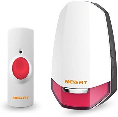 Press Fit Echo-V Auto-Learning Wireless Bell (Plug-in) (Red)