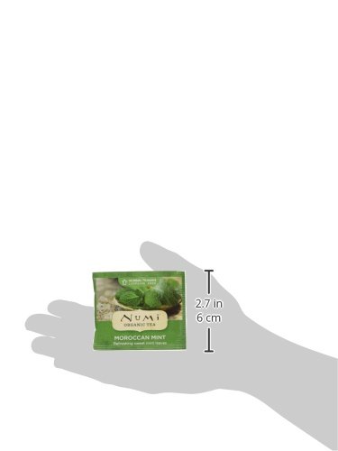 image for Numi Organic Tea Moroccan Mint, 100 Count Box of Tea Bags, Bulk Herbal