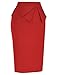 GRACE KARIN 50s Vintage Pencil Skirt for Women Knee Length Red XL
