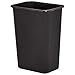 Amazon Basics Rectangular 10 Gallon Commercial Waste Basket, Black, 4-Pack - WMG-00038