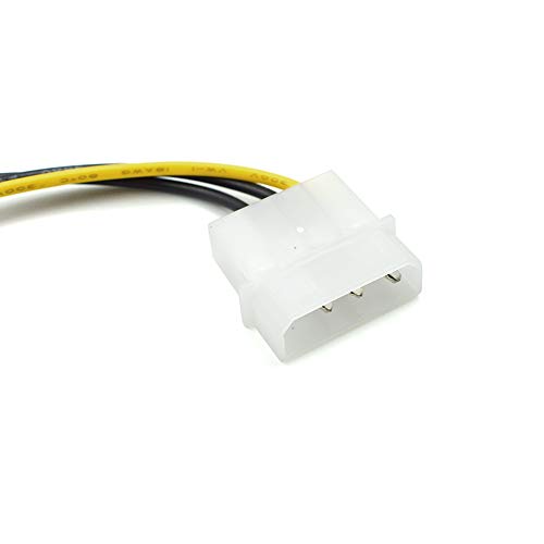 Cyful 3-Pin ATX Fan to 4-Pin Molex Connector Cable Fan Power Adapter Cable for Regular Molex IDE power connector-2pcs - Thumbnail 2