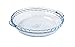 International Cookware Plate Ôcuisine Borosilicate Glass Pie Dish w/Handles 8.65 Inches, 1.3L, Clear