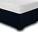 Utopia Bedding Cotton Sateen Bed-Skirt (King, Navy) - 100% Finest Quality Long Staple Fiber - Durable, Comfortable and Abrasion Resistant, Quadruple Pleated, Cotton Blended Platform