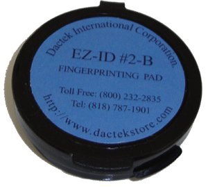 Fingerprint Pad 2" Diameter, Blue, 2-Packs