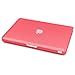 LENTION Hard Case for MacBook Pro (13-inch, Late 2008 to Mid 2012) - Model A1278, with Keyboard Cover and Port Plugs, Matte Finish Case with Rubber Feet (Frost Pink)