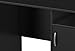South Shore 7270075 Small Computer Desk with Door, Pure Black