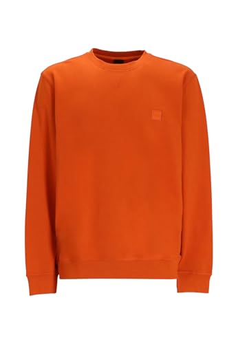 Boss Kanovano_s Knitted_Sweater para Hombre, Naranja Abierto, M