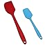 Spatulas Silicone Heat Resistant, Baking Spoon & Spatulas - Ergonomic Easy-to-Clean Seamless One-Piece Design - Nonstick - Dishwasher Safe - Solid Stainless Steel - Multicolor