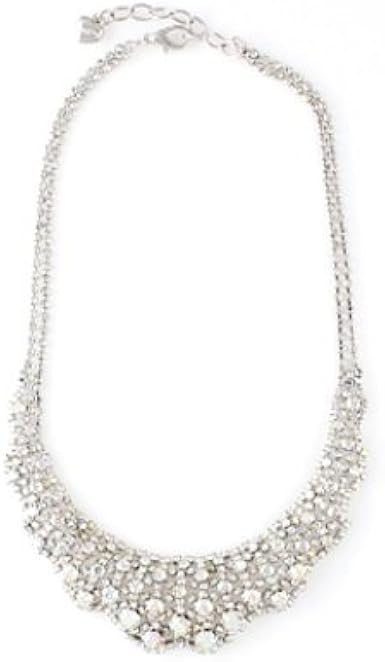 スワロフスキーネックレス レディース パーティーアクセサリ 5色 Aurora ネックレス 通販 Amazon