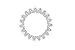 Womens 4mm Round Pave Cubic Zirconia Eternity Wedding Band Sizes 5-9