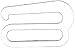 Dritz Swim Suit Bra Hook Clear 1'' , 2/PK