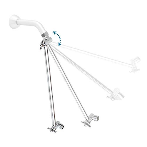 16 Inch Solid Brass Adjustable Shower Head Extension Arm Flexible