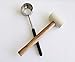 Coconut Opener Tools with Hammer Super Safe & Easy to Open Young Coconuts, Food Grade Stainless Steel Opener, Rubber Mallet with Handle by KINGLEV