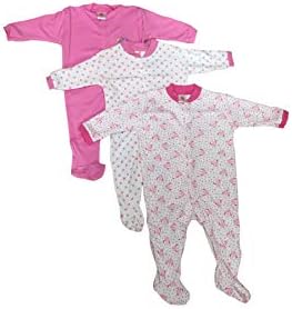 A. Gallu Gatti Long Sleeve Cotton Sleep Suit Romper Set of 3