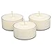 Soy Tealight Candles - 25 Unscented - All Natural Color - Clear Cup Candles with 6 to 8 Hour Burn Time - by Soyworx