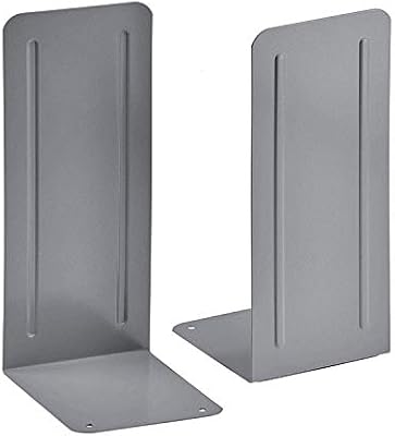 Acrimet Jumbo Premium Metal Bookends 9 Heavy Duty Silver Color 1 Pair Buy Online At Best Price In Uae Amazon Ae