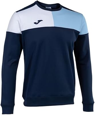 Sudadera Crew v Marino Celeste Blanco
