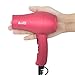 BERTA 1875Watts Folding Handle Hair Dryer Ceramic Negative Ionic Blow Dryer with Nozzle Compact for Children & Traveling