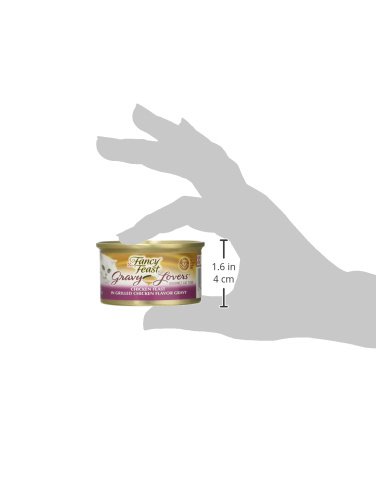 FANCY FEAST GRAVY LOVERS CHICKEN FEAST IN GRILLED CHICKEN FLAVOR GRAVY GOURMET CAT FOOD, CASE OF 24