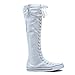 West Blvd Sneaker Boots White Canvas, 9