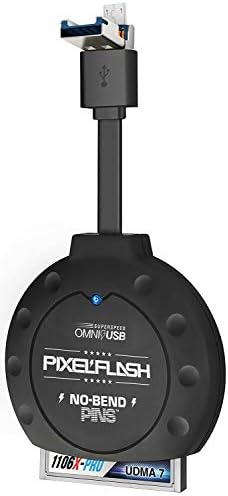 PixelFlash No-Bend Pins OTG USB 3.0 + Micro USB CF Card Reader CompactFlash