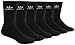 Adidas Men's Cushioned Athletic Crew Socks 6-Pack; Black/Grey (Shoe Size 6-12)