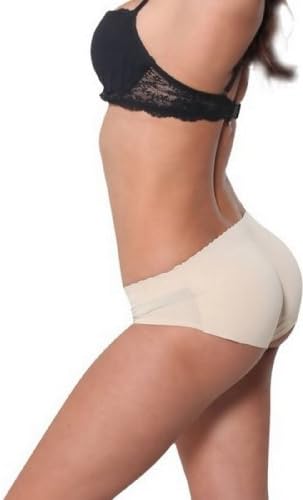 Fullness Air-flow Padded Panty Buttocks Enhancer Butt Booster Style KL8081 - S - Beige