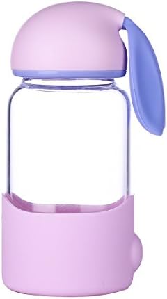 QILEYIN sb60286 340ML Mini Portable Bottle, Vacuum Insulated Double Walled Glass Travel Mug, Cute Rabbit Travel thermos, Leak-proof Mug