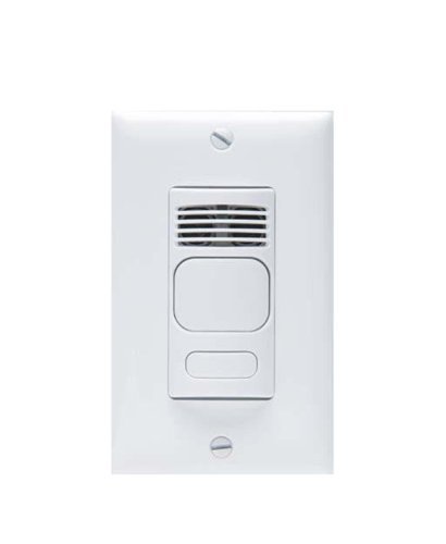 Hubbell Building Automation LightHAWK LHMTS1W Digital Infrared and Ultrasonic Occupancy Sensor with Manual Override, White by Hubbell Building Automation