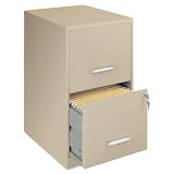 Lorell 14340 18 Deep 2-Drawer File Cabinet, Putty