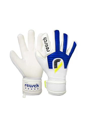 Reusch Professionele keepershandschoenen heren volwassenen | extra sterke grip, nauwkeurige pasvorm, stabiliteit & comfort | voor training & spel | kunstgras en natuurlijk gras | maat 7,5-11 | Legacy