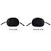 Mudder Silk Eye Patch with Elastic Strap for Amblyopia Lazy Eye Strabismus, Black (8 x 6.5 cm)