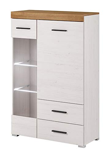 Mhf Falco 8 Living Room Modern Display Cabinet 80cm Wide Led