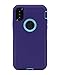 WallsKin Case for iPhone Xs/X/10 (5.8'') Heavy Duty Full Body Military Grade Drop Protection Carrying Cover Holder | Holster for Men Belt with Clip Stand - Purple
