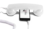 OPIS 60s Micro: Retro handset/Vintage handset/Retro Receiver/Mobile handset for iPhone, Galaxy, Huawei and All Modern Smartphones (White)